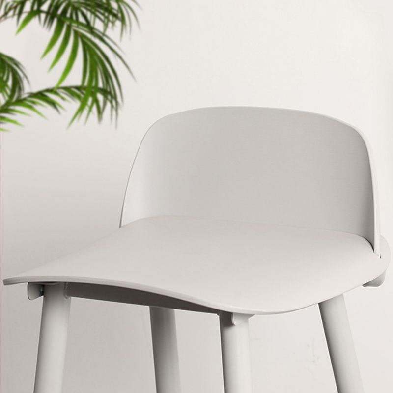 Barhocker im Industriestil, PP-Sitz, Metallbeine, Hocker für die Küchenbar