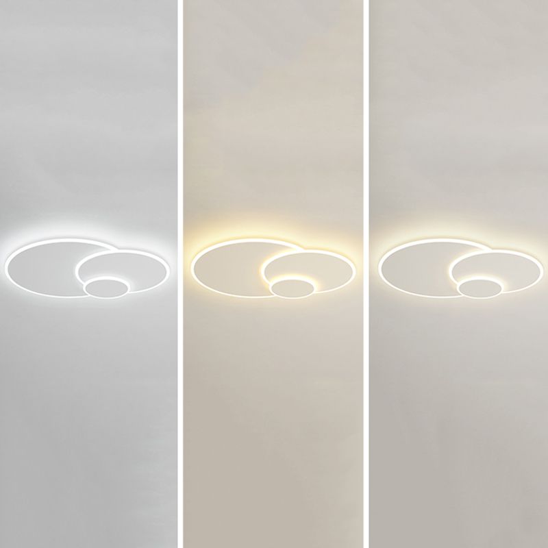 White LED Ceiling Mounted Light Multi-head Flush Mount Ceiling Lighting for Living Room