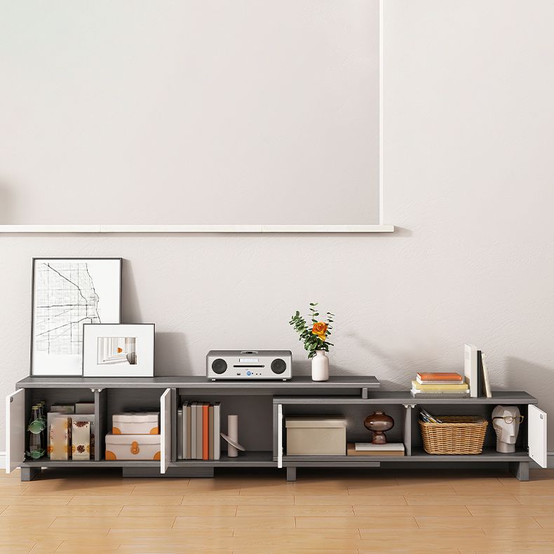 Scandinavian TV Console with Cabinet Engineered Wood TV Stand Console
