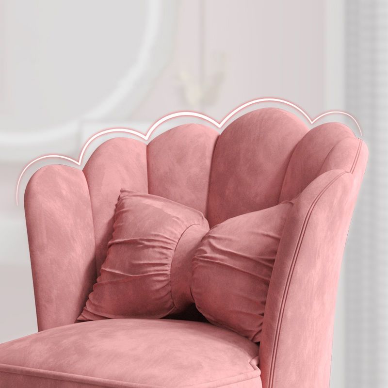 Chaise de salle à manger Glam, chaise à dossier solide de 21 po de large avec 4 pieds en métal pour la maison
