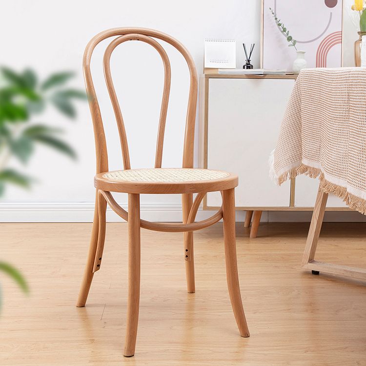 Solid Wood Side Chair Windsor Back Dining Chair for Living Room