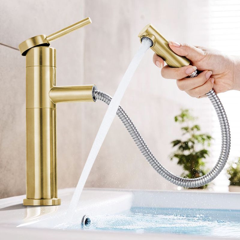 Glam 1-Handle Bathroom Sink Faucet 1 Hole Vessel Sink Bathroom Faucet with Stainless Steel