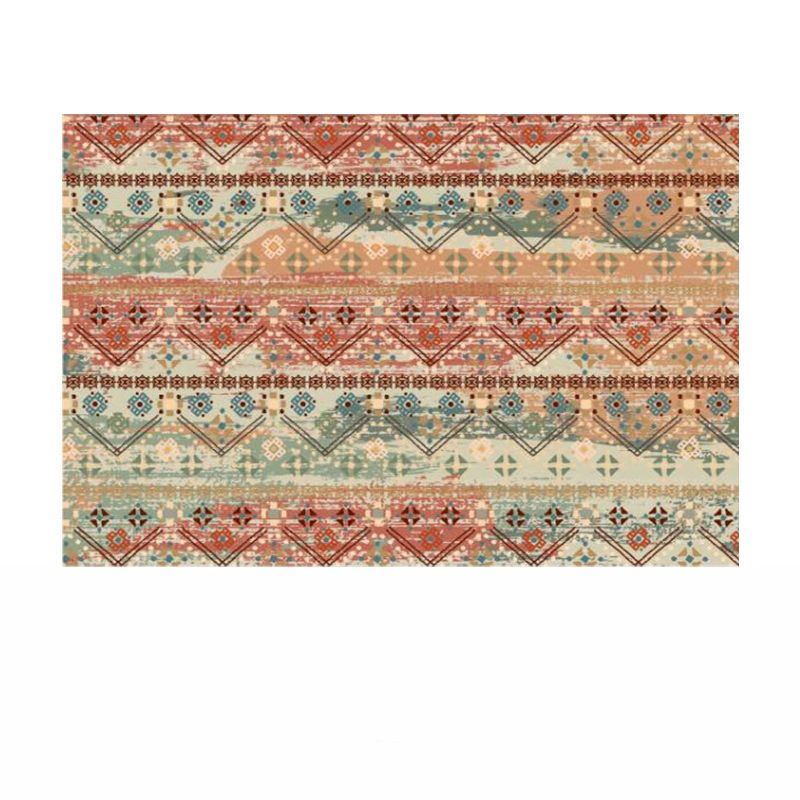 Bohemian Southwestern Print Rug Polyester Indoor Carpet Non-Slip Backing Area Rug for Living Room