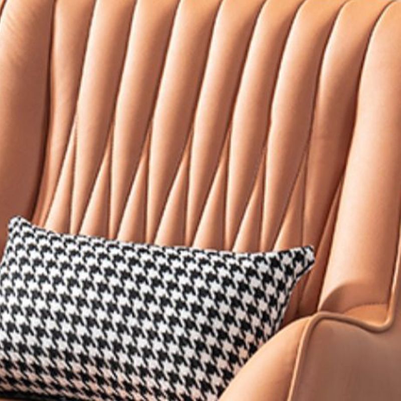 Faux Leather Arm Chair 31.49" L x 27.55" W x 35.43" H Flared Arms Chair for Living Room