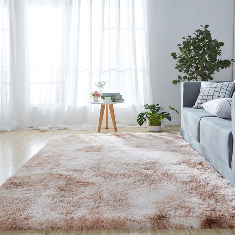 Pretty Casual Rug Multicolor Plain Area Carpet Non-Slip Backing Stain Resistant Washable Rug for Living Room