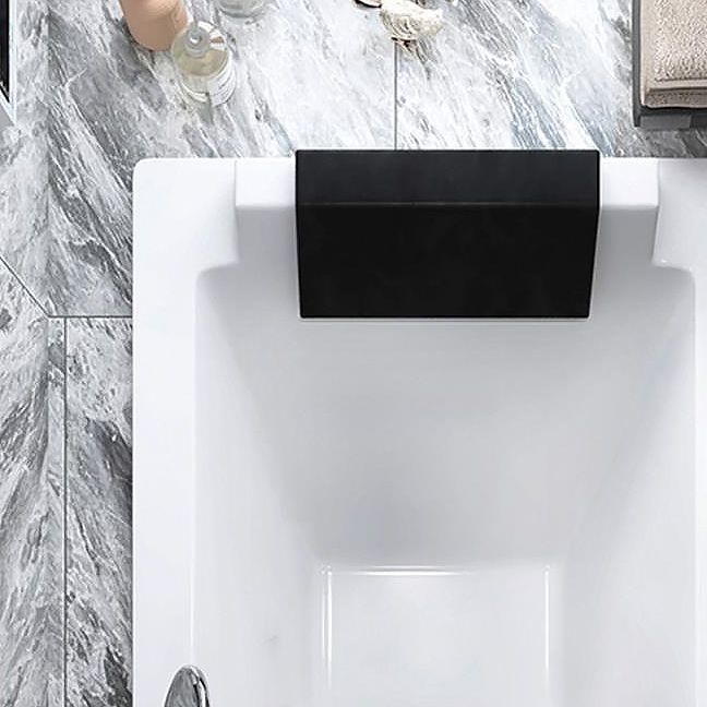 Drop-in White Bath Modern Soaking Acrylic Rectangular Bathtub