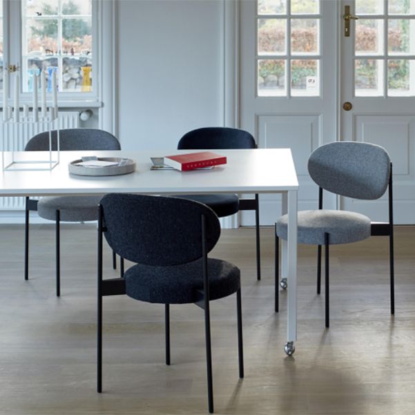 Contemporary Open Back Dining Chair Upholstered Dining Side Chair