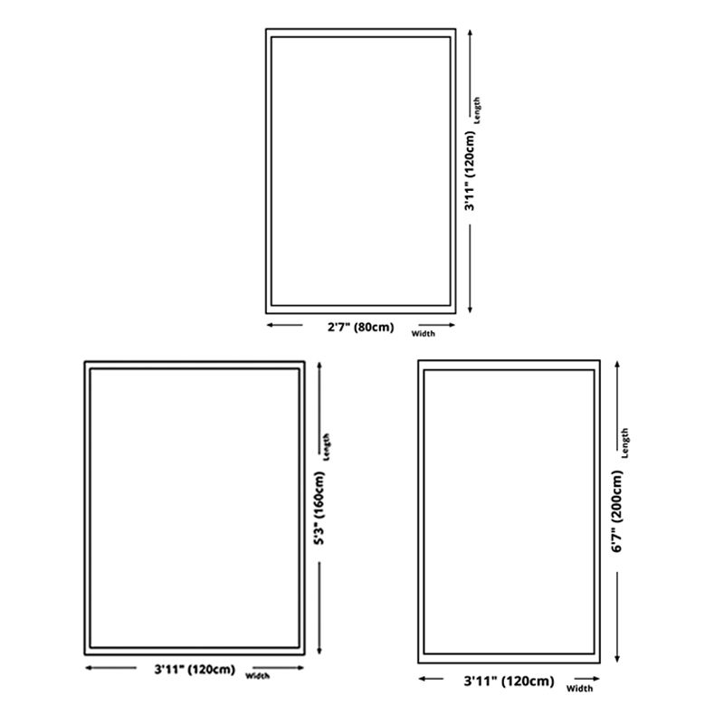 Light Color Feather Area Rug Polyester Carpet Modern Non-Slip Backing Indoor Rug for Home Decor