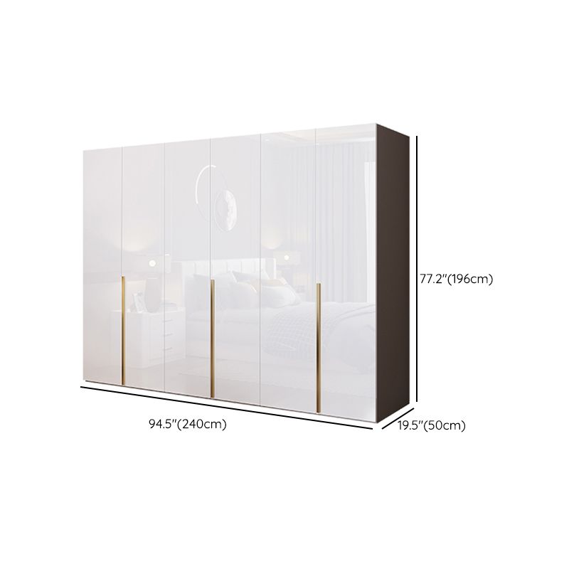 Bedroom Soft Close Doors Armoire Modern Style Wooden Wardrobe Cabinet