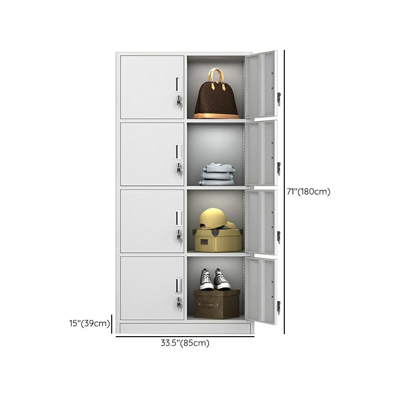 Hinged Door Storage Cabinet for Home Contemporary Metal Cabinet