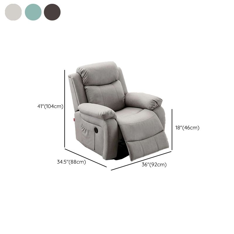 Leather Standard Recliner Modern Style Recliner Chairs for Home