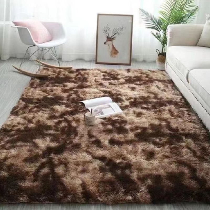 Modern Tie-dye Plush Rug Indoor Rug Washable Pet Friendly Carpet for Home Decor