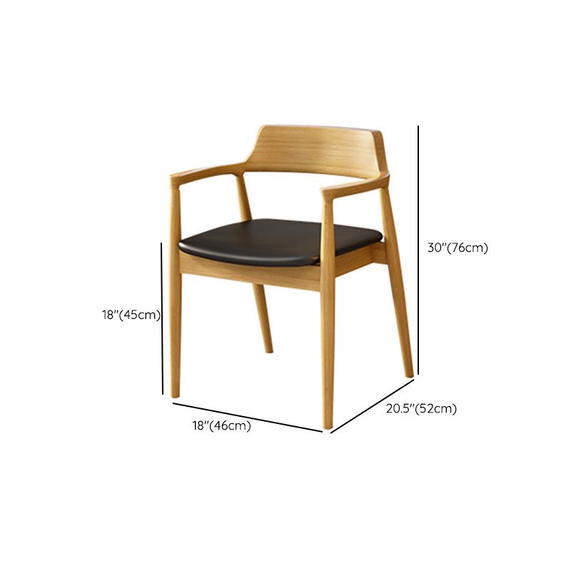 Modern Solid Wood Furniture 1/2/5/7 Pcs Standard Height Dining Room Table Set in Natural