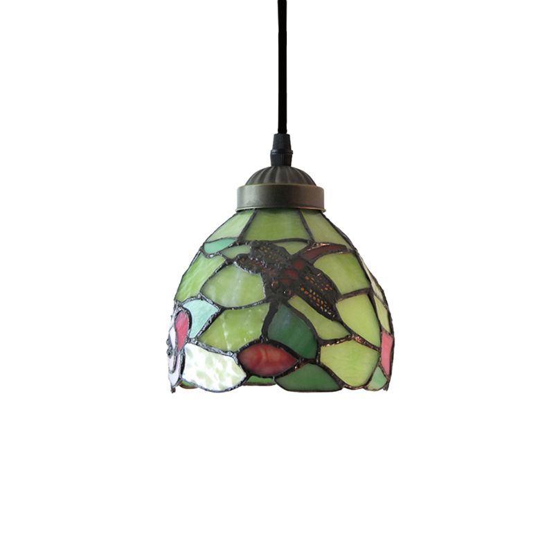 Esszimmerbeleuchtung Tiffany, Buntglas Dragonfly Deckenlampe