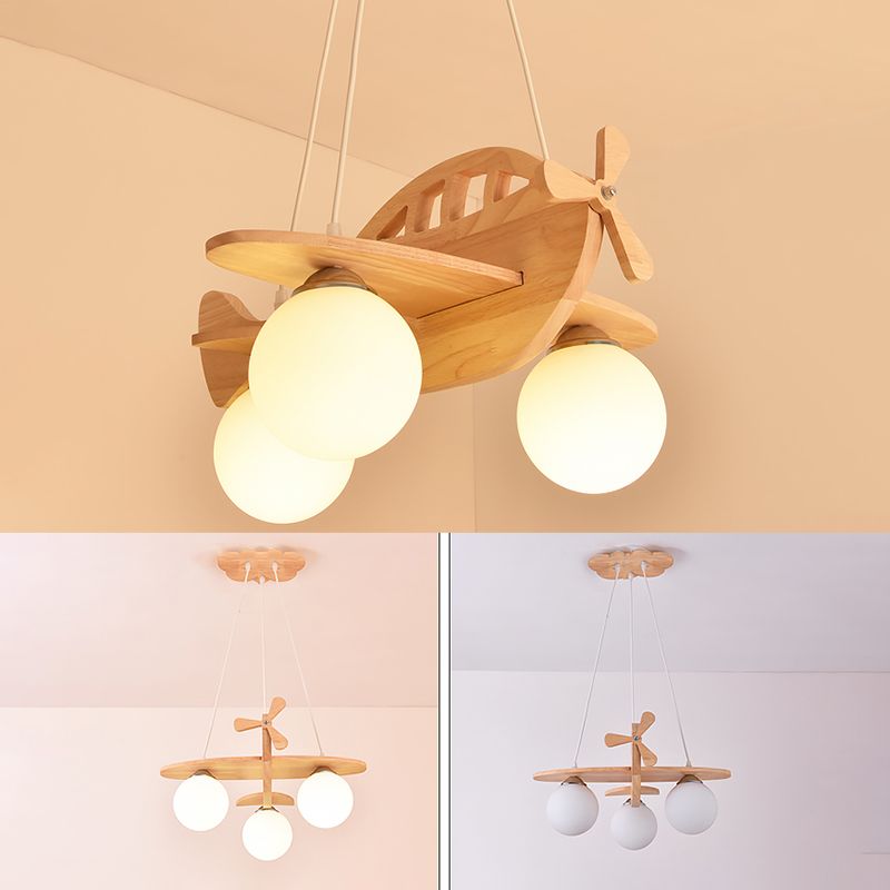 Flugzeug Kronleuchterleuchte moderne Holzheizbeleuchtung für das Restaurant