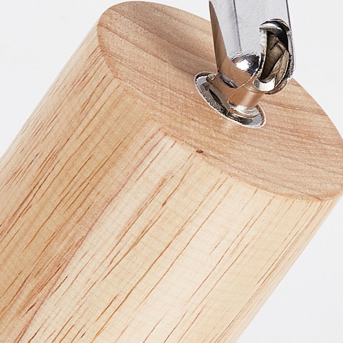Lineare Deckenlampe Neues modernes Stil White Wood Flush Mount mit 3 Scheinwerfern