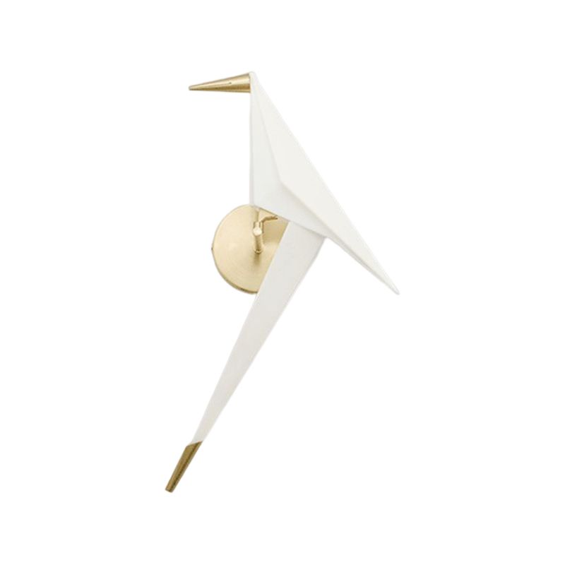 Modern Metal Wall Sconce Bird Shape Wall Light with Acrylic Shade for Living Room