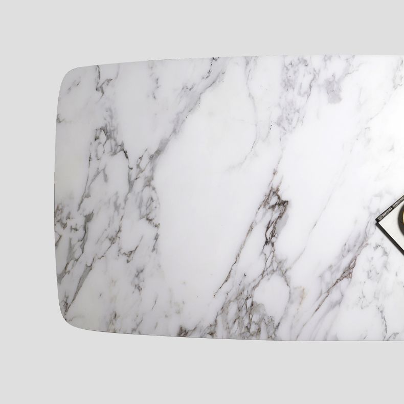 Style minimaliste 1/4/5/7 ensemble de table de salle à manger rectangulaire pour cuisine