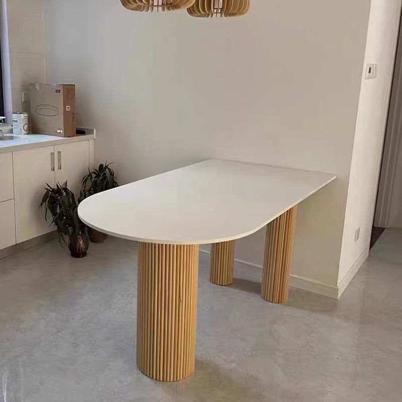 Simple Rectangle Dinner Table Dining Room Solid Wood Dining Table