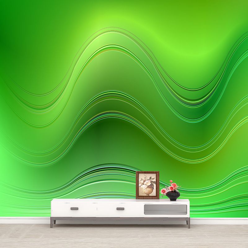 Abstract Water-Resistant Wall Covering for Reading Room, Made to Measure