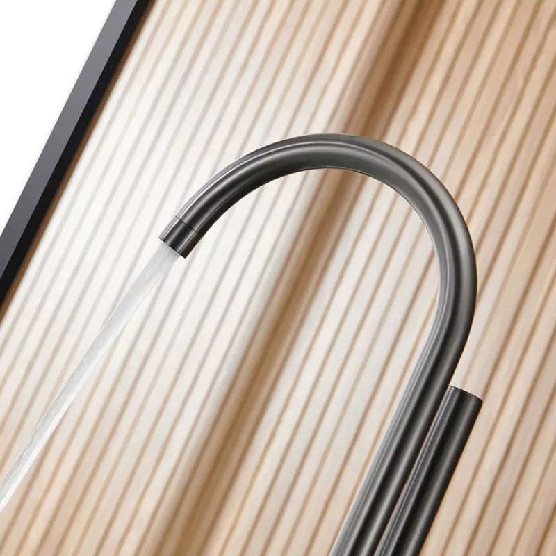 Brass Freestanding Tub Filler Floor Mounted Tub Filler with Lever Handles