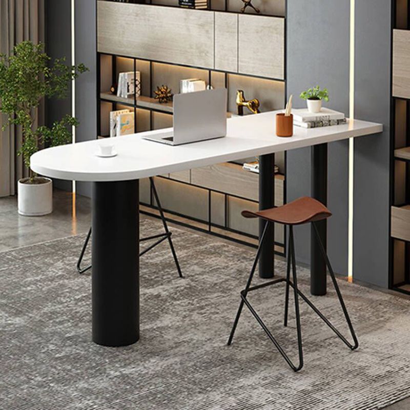 Industrial Bar Table in Metal and Wood Indoor Bar Height Table