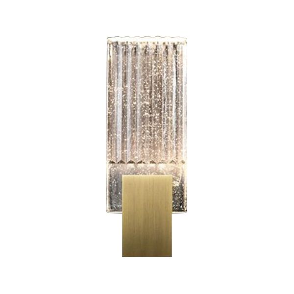 13"/11" High Wall Lamp with Clear Crystal Shade Postmodern Wall Mounted Lighting