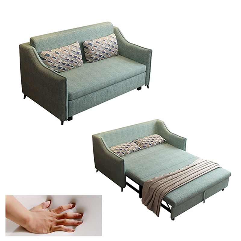 37" Wide Scandinavian Futon Sofa Bed Pillow Back Sleeper Sofa