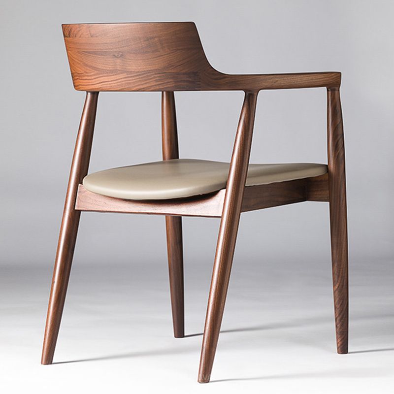 Solid Wood Kitchen Dining Chairs Traditional Arm Dining Chairs