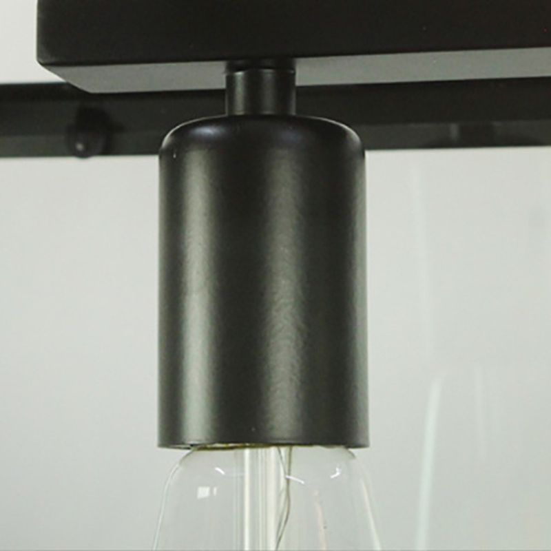 Lampada dell'isola industriale con tonalità di vetro per la caffetteria del salotto