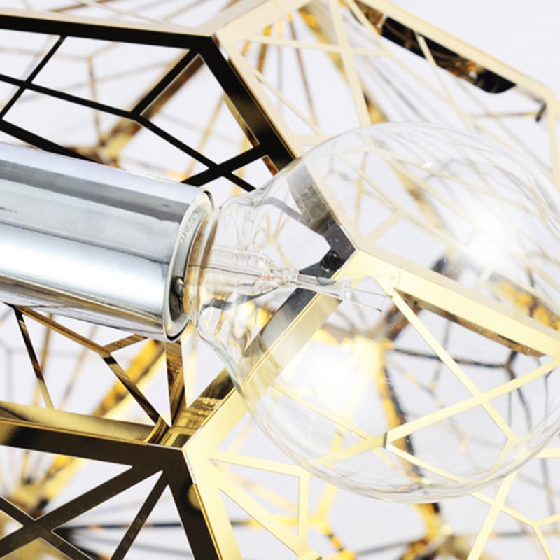 1-Light Metal Suspended Lighting Fixture Contemporary Pendant Light Kit for Dining Room