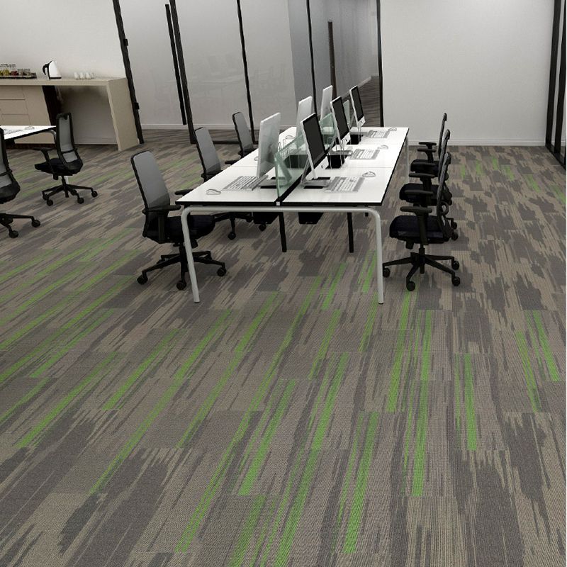 Office Room Carpet Tiles Level Loop Geometric Print Carpet Tiles