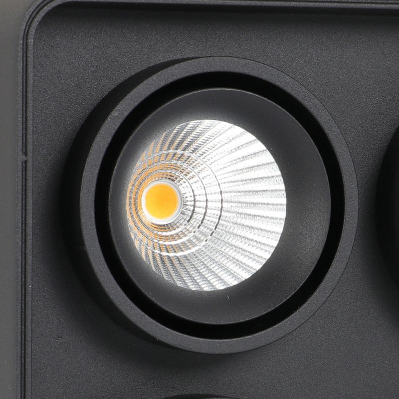 Contemporary Square Shape Ceiling Light with Aluminum Shade for Bedroom