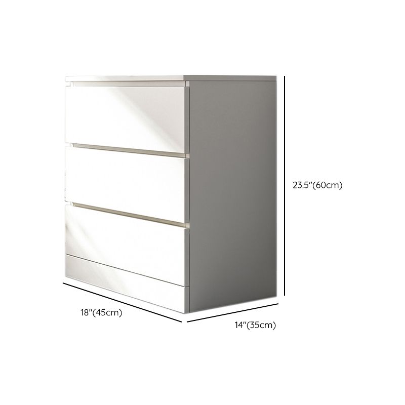 Contemporary Manufactured Wood Accent Chest Rectangle Accent Chest with Drawer