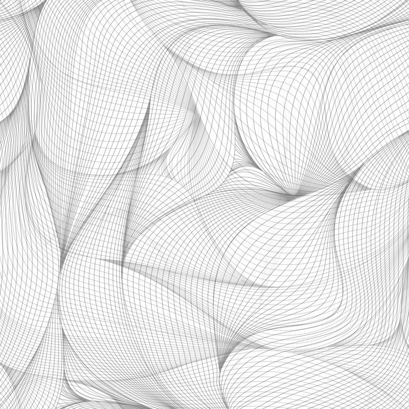 Modern Line Art Petals Mural Wallpaper Black-White Waterproof Wall Covering for Bedroom