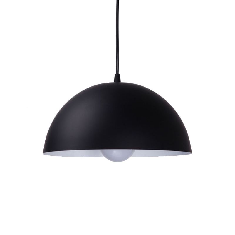 Luz colgante de metal estilo nórdico macron color colgante de colgante semicirclel luz colgante para cocina