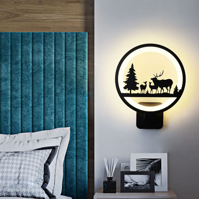 Lumière réglable 1 Applexionne de mur de nuance rond