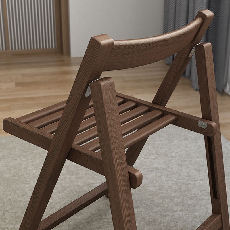 Modern Wood Dining Room Chair Armless Folding Side Chair for Home Use