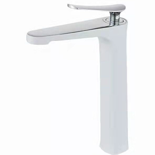 1 Handle Full Copper Bathroom Sink Faucet Nordic Modern Vanity Faucet with Drain