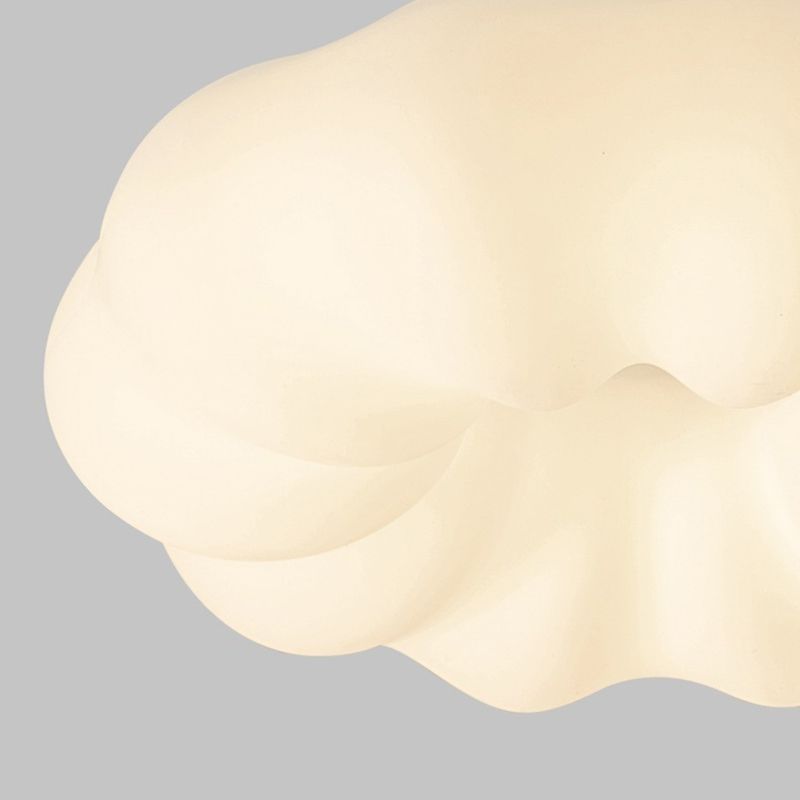 White Shaded LED Ceiling Light Modernism Flush Mount Lighting for Room