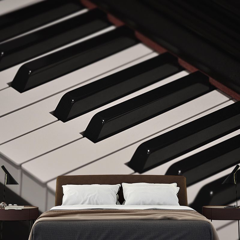 Environment Friendly Piano Hobby Mural Decorative Wallpaper for Living Room