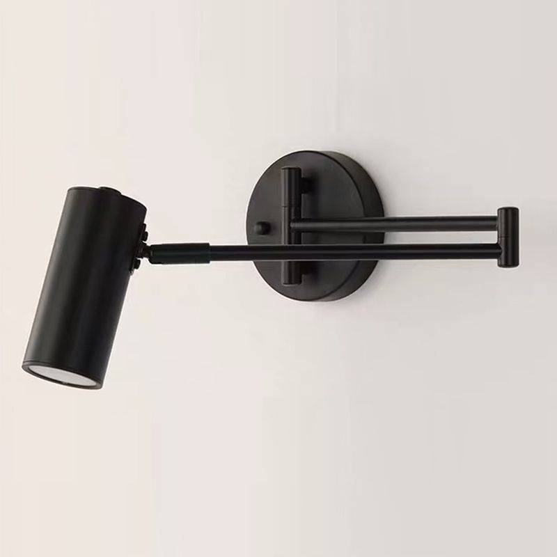 1 Light Cylinder Wall Mounted Lamp Contemporary Metal Wall Lighting Ideas