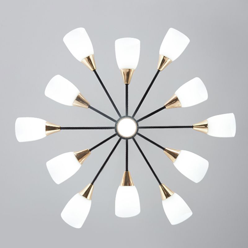 Glass Contemporary Pendant Lighting Fixtures Metal Sputnik Hanging Lights