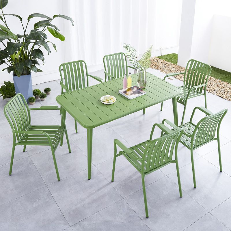 1/2/3/5 Pcs Metal Bistro Table Set Contemporary Matte Finish Bistro Set