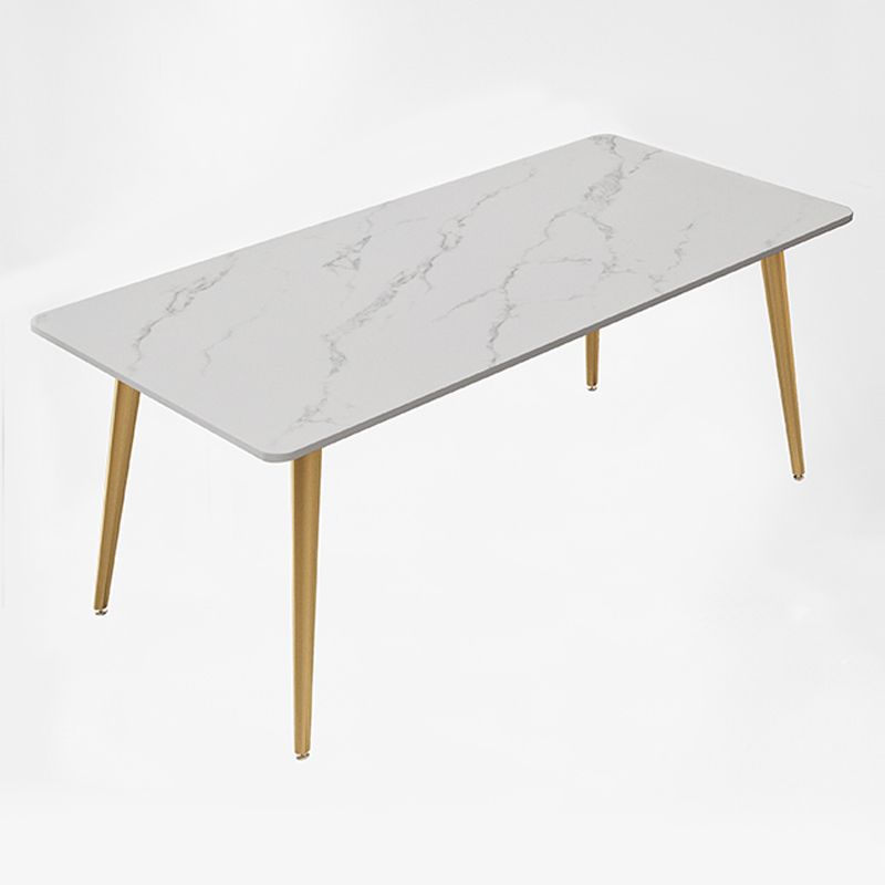 Modern Style Office Desk Home Rectangular Sintered Stone Writing Desk