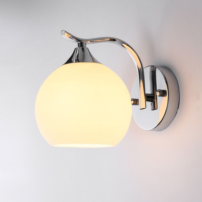Satin Opalglas Kuppelleuchte Leuchte einfache Stil Korridor Wandhalterung Lampe