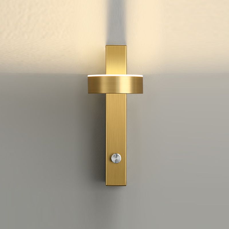 Modern Aluminum Rotatable Wall Light Geometric 8.5" High LED Wall Sconce for Bedroom