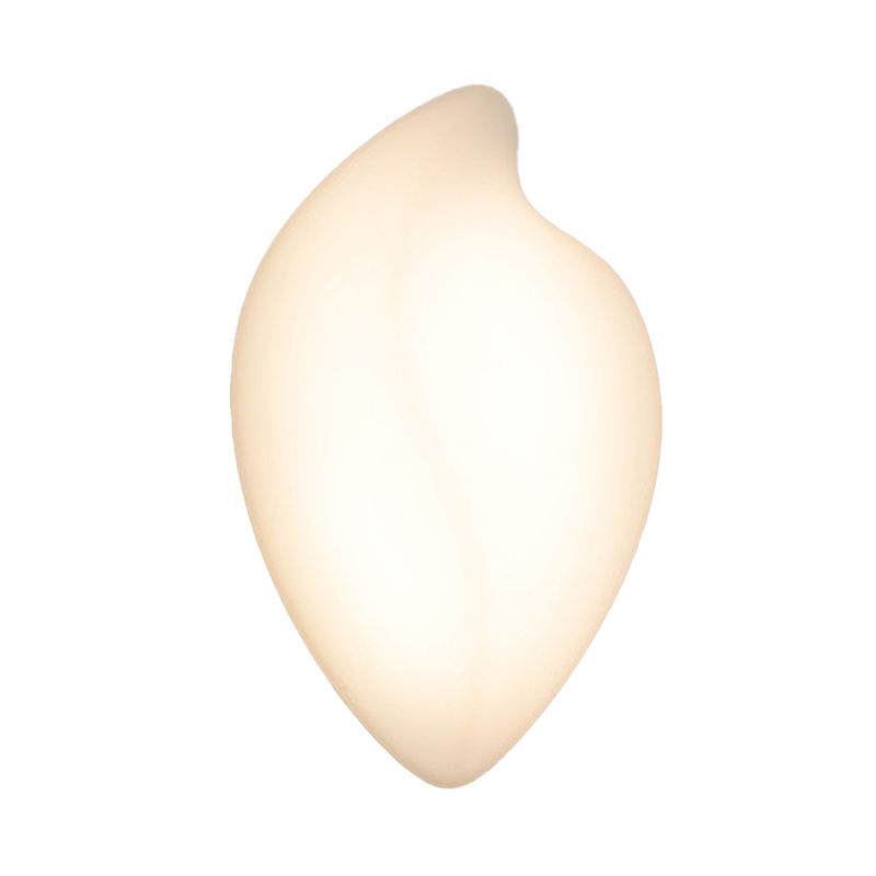 Single Modernism Wall Mounted Sconce White Acrylic LED Wall Light for Bedroom