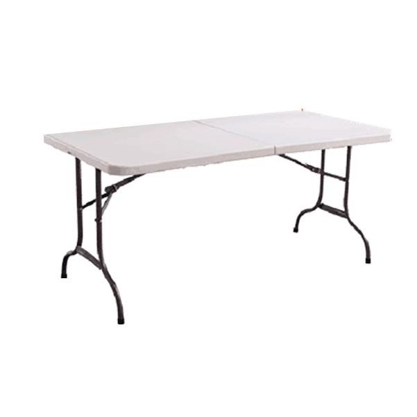 Contemporary Rectangular Writing Desk Plastic Folding Office Desk