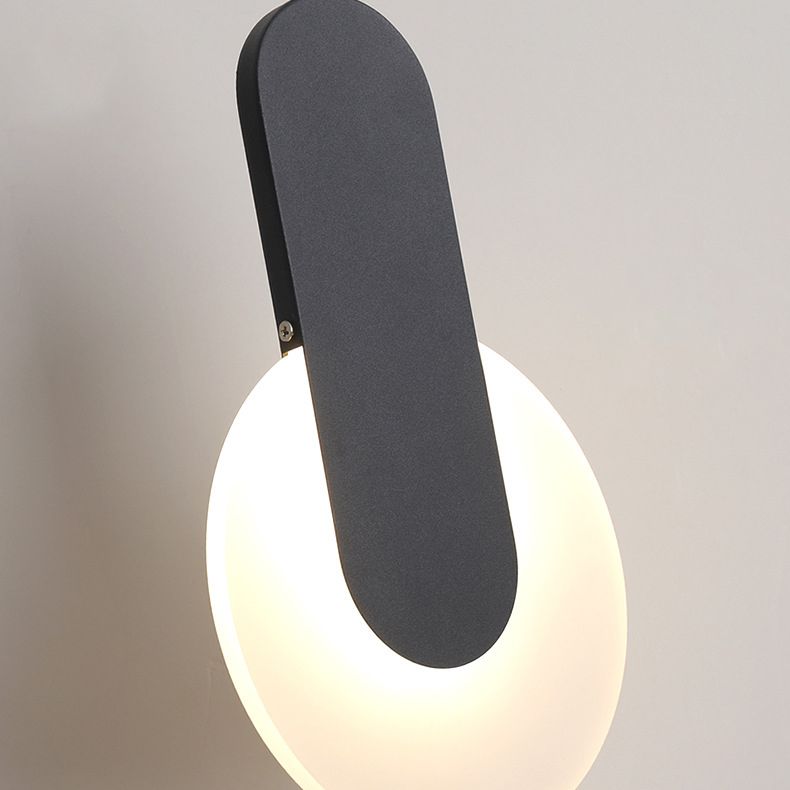 Round Shape LED Pendant Lamp Modern Minimalist Metal Hanging Lamp for Living Room